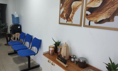 Sala de espera do Escritório Elza Soares